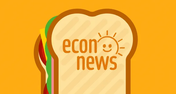 econ news라고 적힌 샌드위치 일러스트
